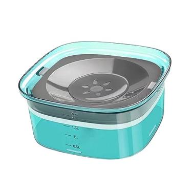 Imagem de Generic Tigela de água para cães Bebedor de água para animais de estimação Veículo de grande capacidade transportado à prova de derramamento Sem derramamento, VERDE