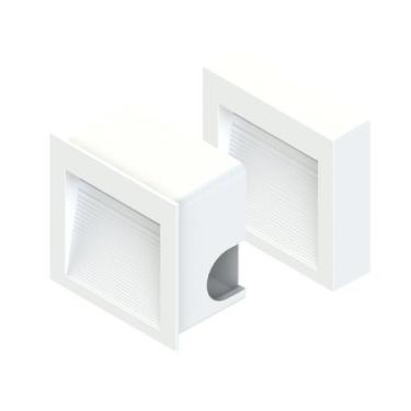 Imagem de BALIZADOR SOBREPOR LED QUADRADO 1,5W 3000K AMBIENTE EXTERNO/ESCADA SAVE ENERGY