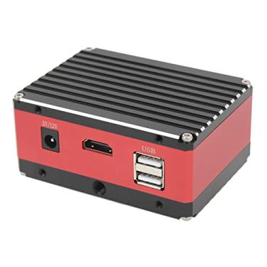 Imagem de Câmera industrial, câmera industrial 4K HD Câmera profissional de microscópio com interface multimídia de alta definição Plugue americano 100-240V, para câmera industrial