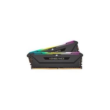 Imagem de Memória RAM Corsair Vengeance RGB PRO SL, 16GB (2x8GB), 3200MHz, DDR4, CL16, Preto - CMH16GX4M2E3200C16