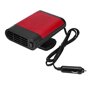 Imagem de 12v Carro Portátil Aquecedor De Janela Elétrica Secador Aquecimento Ventilador Pára-brisa Descongelador Demister Universal Acessórios Do Carro Substituição(Vermelho)