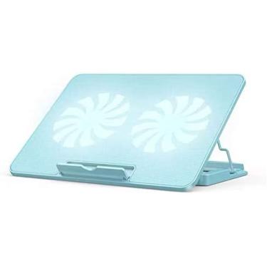 Imagem de Almofada De Resfriamento Para Laptop Almofadas De Resfriamento Para Laptop Almofada De Resfriamento Para Laptop E Notebook Com 2 Ventiladores A 1400 RPM Tapete De Resfriamento Para Laptop Para Jog
