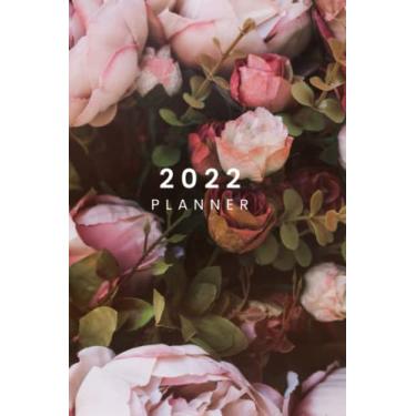 Imagem de 2022 Floral Roses Planner – Dated Daily ＆ Monthly Planner 2022, 6AM-10PM Detailed Scheduler , 6" x 9": Flexible Paperback Jan - Dec 2022 ,To Do List, ... Notes & Water Tracker, Dotted Notes, 6am-10pm
