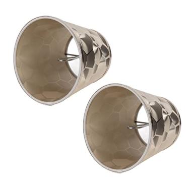 Imagem de 2 Peas de Abajur de Tambor E14 PVC Moderno Barril Abajur Capa para Lustres Luminária de Cho Abajur de Mesa