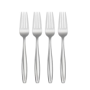 Imagem de Oneida Camlynn Garfos de jantar para uso diário, aço inoxidável 18/0, conjunto de 4, prata