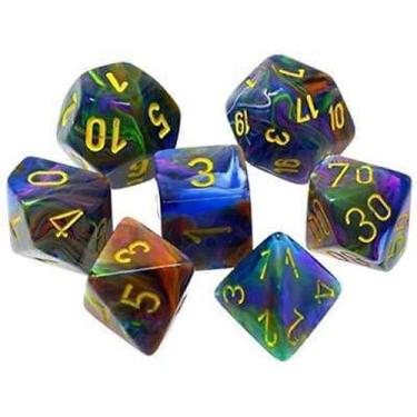 Imagem de Chessex CHX27449 Conjunto de Dice-Festive, Rio/Amarelo
