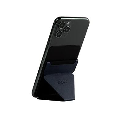 Imagem de MOFT Suporte para celular com 2 ângulos de visualização para Andriod, iPhone e todos os smartphones, reposicionável, sem resíduos 3 em 1 suporte de carteira adesivo (azul marinho)
