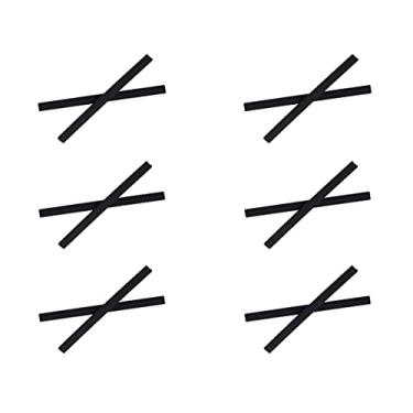 Imagem de Meias de borracha de silicone para óculos de sol Oakley Pitchman OX8050 OX8096 OX8105 OO9439 Armação de óculos de sol HTS003 (Preto - 6 pares)