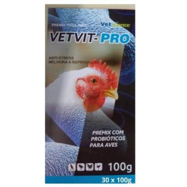 Imagem de Vetvit-Pro Premix Aminoácidos E Vitaminas 100 G Kit 30 - Nutriagro