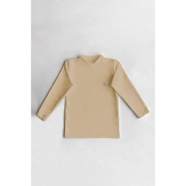 Imagem de Camiseta Térmica Infantil Peluciada Bege-Unissex