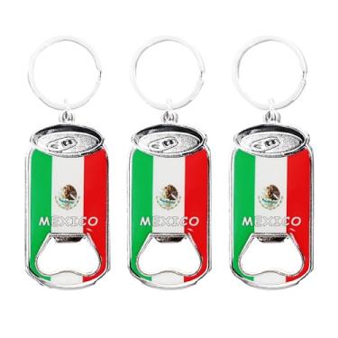 Imagem de SandT Collection Chaveiro abridor de garrafa de cerveja México - Conjunto de 3 latas