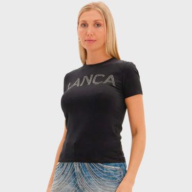 Imagem de Camiseta Lança Perfume Baby Look Name Pr25 Preto Feminino