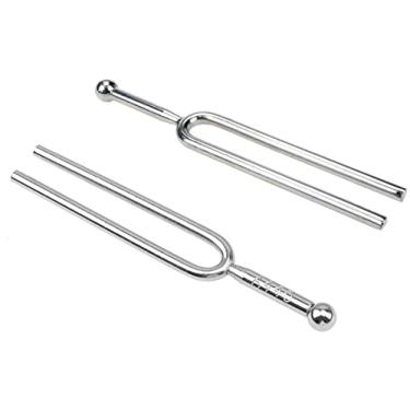 Imagem de TUOREN Conjunto de 2 peças de diapasão chave de um diapasão de 440 Hz/C 523 Hz para violino, violão, piano afinador, instrumento musical