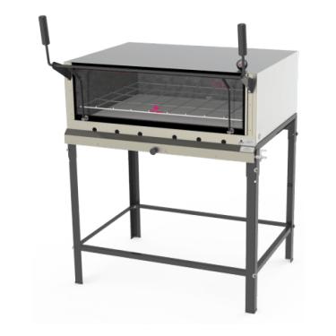 Imagem de Forno Refratário Inox com pedra avulsa a Gás 90x90 Progás PRP-900 G2 S/KG  