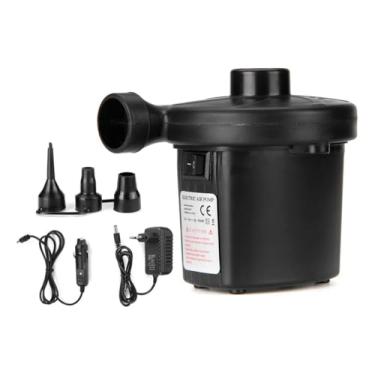 Imagem de Bomba Elétrica Inflador Encher Colchão Boias Piscinas Bivolt Colchão Inflar Desinflar Enchimento Automático Bicos Portátil