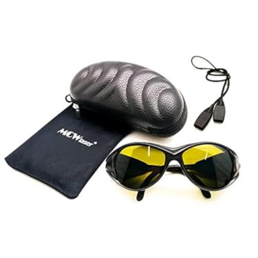 Imagem de MCWlaser Óculos de proteção a laser 190-450 e 800-2000 nm típicos para 355nm 405nm 445nm 450nm 808nm 980nm 1064nm 1085nm 1320nm 1342nm 1470nm 1550nm Tipo de absorção EP-5, Style 2