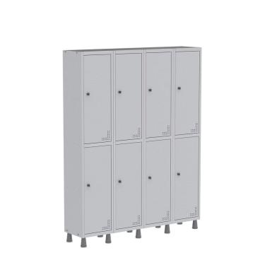 Imagem de Roupeiro Aco Light 4v 08 Portas Gr304/8 Cinza