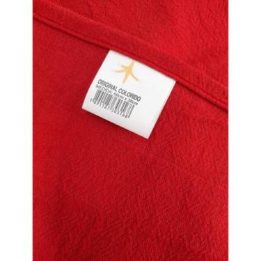 Imagem de Kit 5 Pano de Prato Vermelho Pé De Galinha - 66cm X 38cm - Ober
