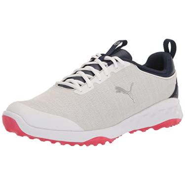 Imagem de Puma Tênis de golfe feminino Ignite Malibu Liberty, Puma Branco - azul marinho - vermelho para todos os tempos, 45