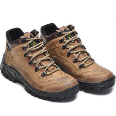 Imagem de Coturno Adventure Masculino Couro Tratorado Conforto Trilha - BM Brasi