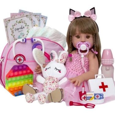 Imagem de Bebe Reborn Siliconado Menina Coelhinha Bailarina LOL - Cegonha Reborn