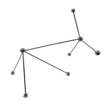 Imagem de Escultura Decorativa Moleculas Maior Impecavel Luxo - LUXdécor