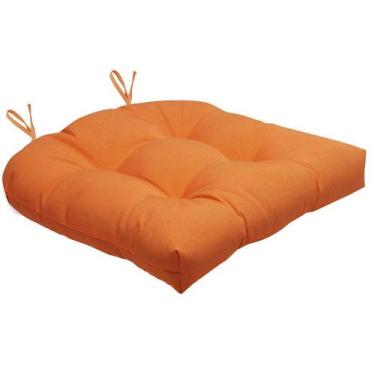 Imagem de Almofada Para Cadeira Futton Solid 40x40cm - FASTLAR, *Laranja