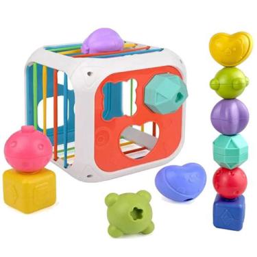 Imagem de Brinquedo educativo cubo didático 2 em 1 para bebês - Marca