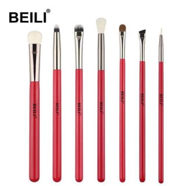 Imagem de Kit Pincéis de maquiagem BEILI Profissional Cabelo Natural 07 PÇS - El
