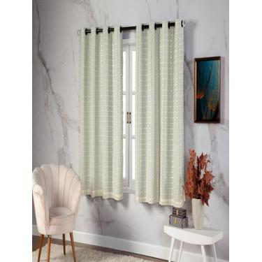 Imagem de Cortina Blackout Pvc Colorido Voil Xadrez 2,80x1,60 Metros - BEAUTY CA