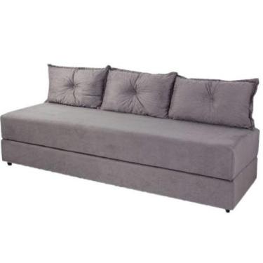 Imagem de Sofanete Sofá de 3 lugares Sofá Cama de Casal Bicama em Suede 178cm - 