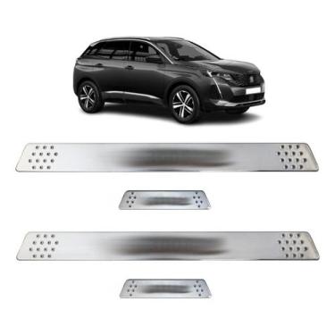 Imagem de Soleira para Porta Lateral Tuning Esportiva para carros 4 Portas (ABS)