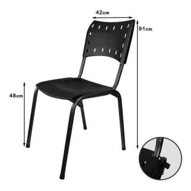 Imagem de Kit 2 Cadeiras Iso Colorida Montada Recepção/Sala/Cozinha/Igreja - BIR