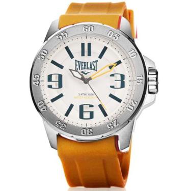 Imagem de Relógio Masculino de Pulso Everlast Analógico Esporte, Laranja