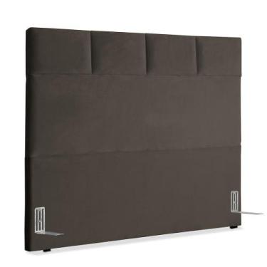Imagem de Cabeceira de Cama Box Casal 138 cm Marjorie Inspire House Suede Veludo