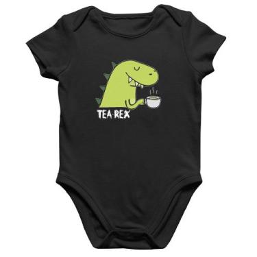 Imagem de Body Bebê Algodão Tea-Rex - Foca na Moda, Preto, G