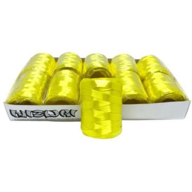 Imagem de Fitilho 5MM X 50M Amarelo Canário - Pacote com 10 - Nizuri