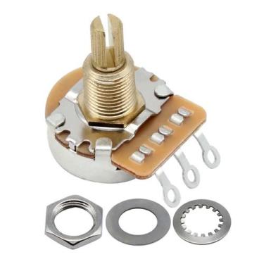 Imagem de Potênciometro Log A500k Eixo Longo Latonado Para Les Paul - FLEOR