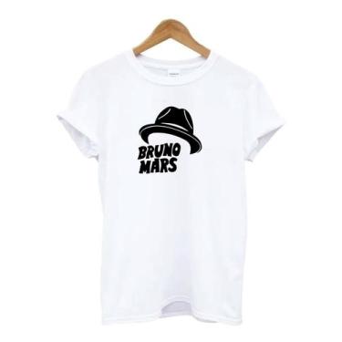 Imagem de Camiseta Unissex Bruno Mars - Percepção Camisetas, Branco, GG