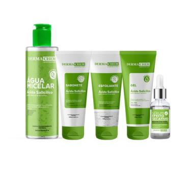 Imagem de Kit 5 Skin Care Antioleosidade E Ácido Salicílico Dermachem