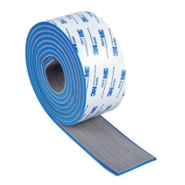 Imagem de OCEANBROAD 3M autoadesivo 96" x 2,4" espuma EVA piso de barco falso teca marítima folha antiderrapante para barcos a motor, pontão iate, leme pad Jon Boat Floor, cinza com linhas de costura azuis