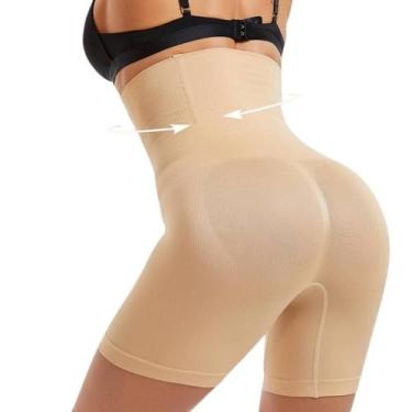 Imagem de Bermuda Modeladora Redutora Cinta Alta Compressão c/ Barbatanas - Miam