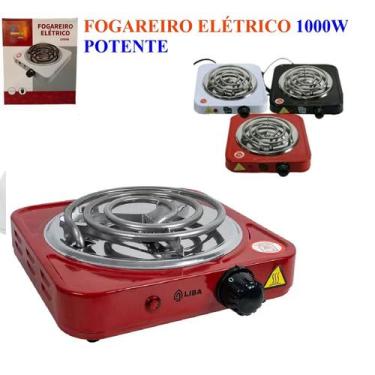 Imagem de Fogão Elétrico Fogareiro Portátil Cooktop 1boca 1000w Potente Econômic