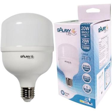 Imagem de Lampada led alta potencia 20w branco frio 6500k biv e27 - galaxy