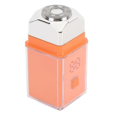 Imagem de Aparador de Barba para Viagem para Homens, Barbeadores Elétricos Recarregáveis ​​portáteis, Barbear Seco e úmido, IPX7 à Prova D'água, Silencioso, (Laranja, tamanho de abertura: