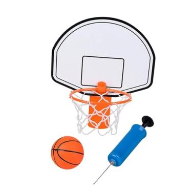 Imagem de YIJU Jogo de basquete de sala Mini conjunto de basquete Conjunto de brinquedos de cesta de basquete Jogo de basquete para adolescentes Meninos Banheiro, a