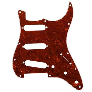 Imagem de Musiclily Pro 11 Furos 60s Estilo Vintage Escudo SSS Pickguard Strato para Guitarra Americanaa Stratocaster 64, 4 Camadas Vintage Tortoise
