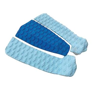Imagem de Almofada de tração de prancha de peças Almofadas de prancha de surf Premium EVA Deck Grips Mat Deck Tail Pads para longboard Shortboards, Azul