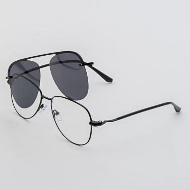 Imagem de Óculos Clipon Sol Armação Feminina Grau Metal 2 em 1 / Aviador - Óculos Sunrise-Feminino