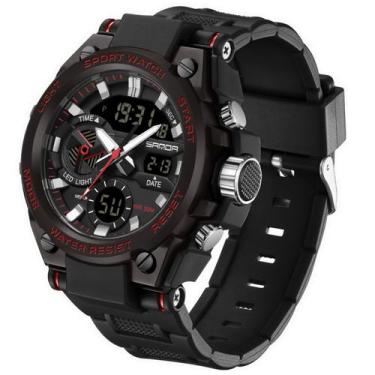 Imagem de Relógio Esportivo Masculino Dual Display Digital LED Impermeável - San